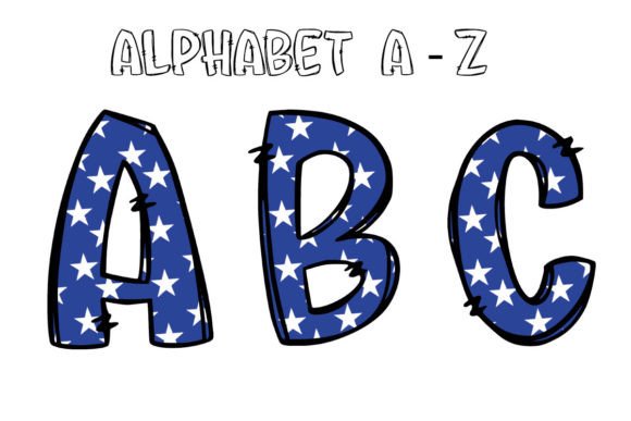 4th of July Alphabet PNG 2: Festive Letters for Your Projects
