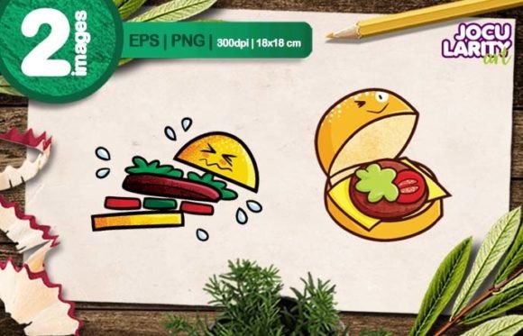 Adorable Design Assets: The Kawaii Hamburger Characters Vector