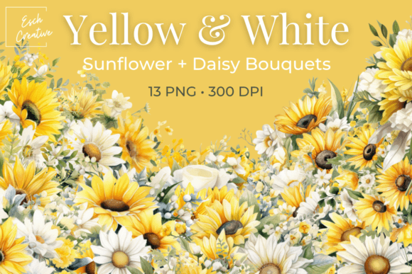 Capturing Sun-Kissed Joy: Yellow & White Wedding Bouquet Flowers