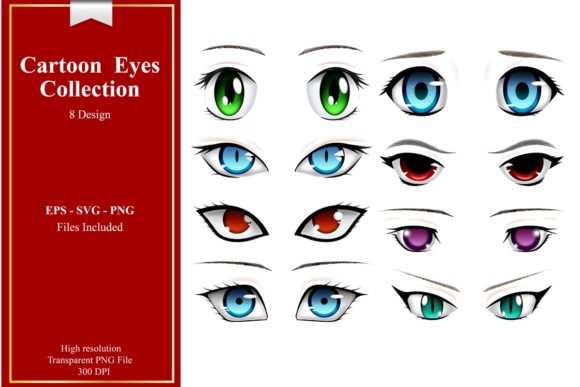 Cartoon Eyes Vector: 8 Manga & Anime Style Assets for Your Projects