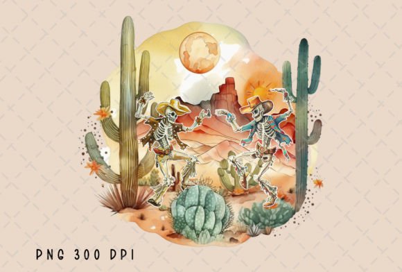 Cowboy Skeleton Retro Dancing Western: A Typeface with Swagger