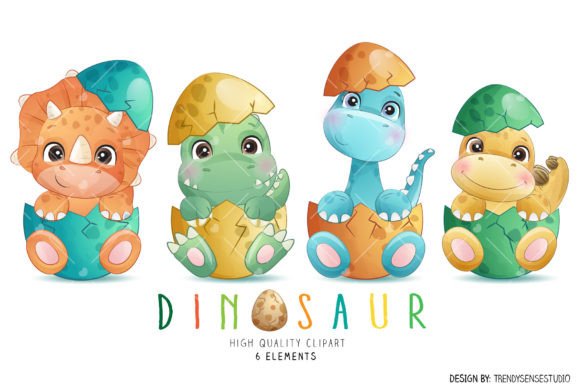 Doodle Newborn Dinosaurs Clipart: A Guide to Whimsical Design