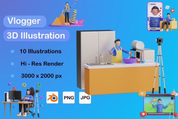 Elevate Your Visual Storytelling with the 3D Vlogger Pack