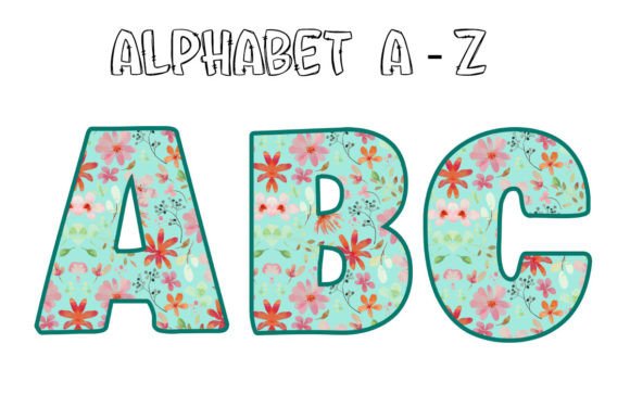 Mother’s Day Alphabet Png Floral Flower: A Designer’s Asset