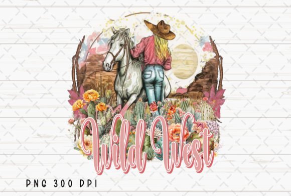 Retro Western Cowgirl Wild West PNG: Unleashing Frontier Spirit in Design