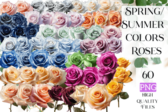 Roses 2023 Spring/Summer Colors: Fresh Digital Florals