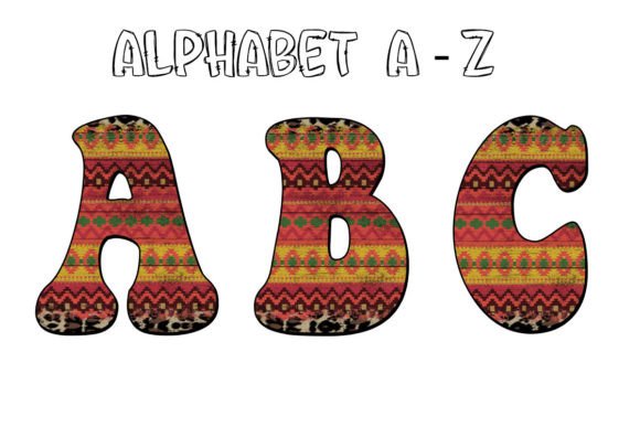 Unleash Wild Creativity with Western Aztec Leopard Alphabet Letters