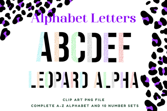 Using the Pastel Leopard Alphabet Letters Set in Your Projects