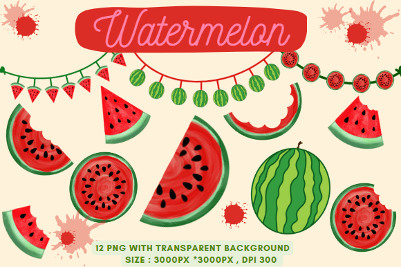 Watermelon Delicious PNG 3000*3000: A Fresh Take on Design Assets